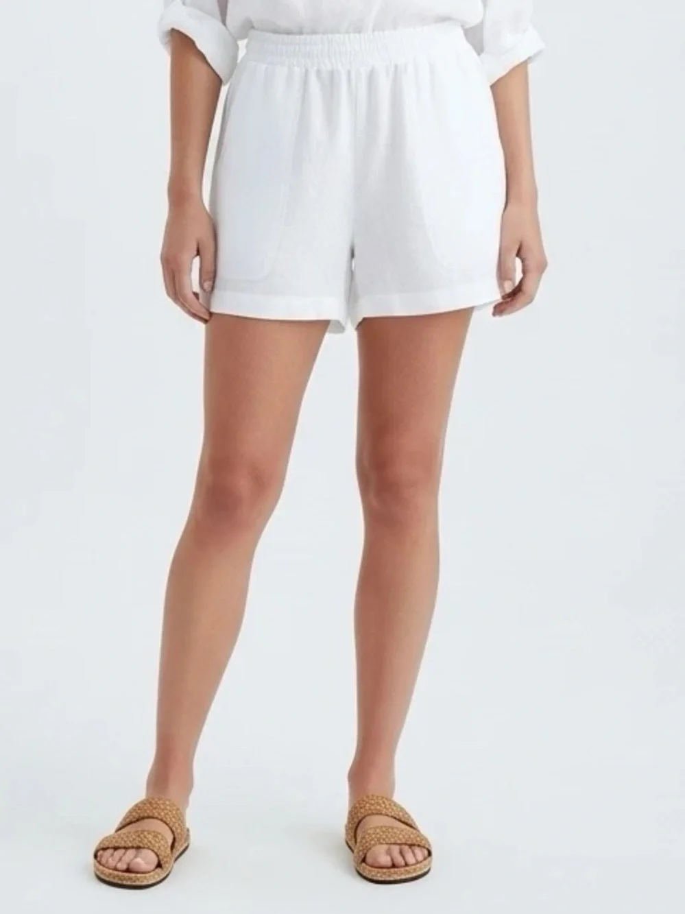 BCBG White Shorts - Picture 1 of 8
